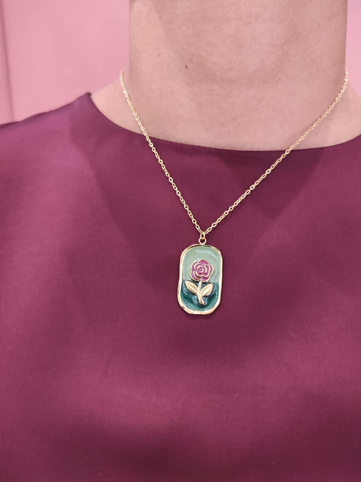 CHILI Collana con Pendente disegno in rilievo COLLANA 11/A25 01 Chili