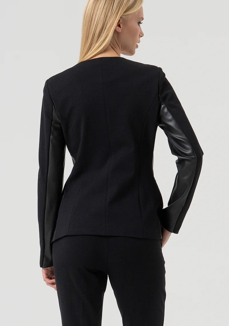 Fracomina Giacca slim mix tessuti FR25WJ2006W78001 053 Fracomina Preview
