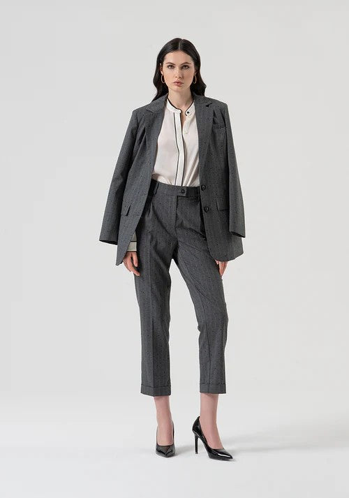 Fracomina Camicia collo coreana con profilo in contrasto FR25WT6027W80701 108 Fracomina Preview