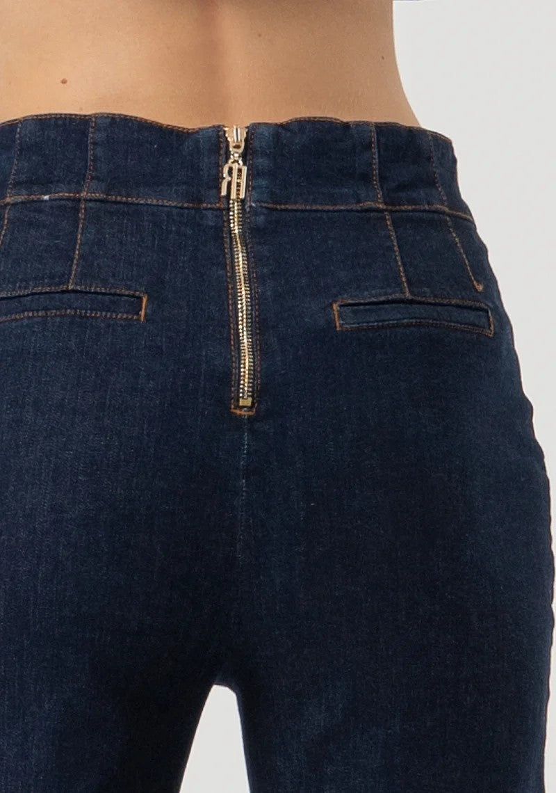 Fracomina Jeans chino con morsetto con zip posteriore FR25WV4007D46493 L23 Fracomina Preview