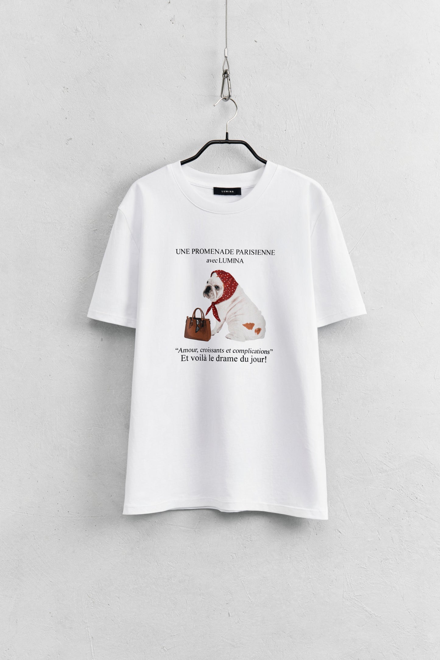 Lumina T-shirt bull dog con bandana LD3738 01 LUMINA