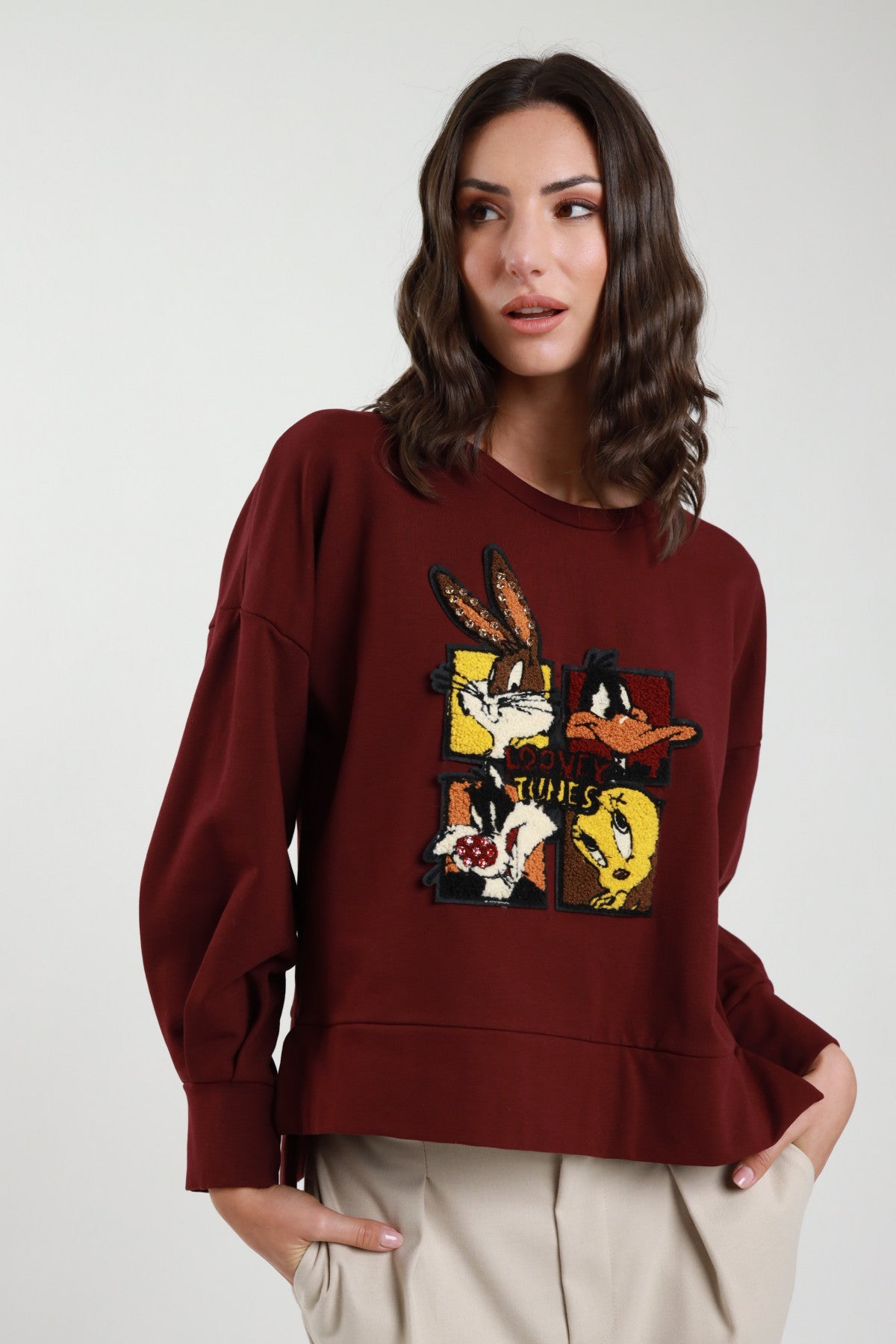 SUSYMIX FELPA PATCHES LOONEY TUNES I256163 01 Susy Mix