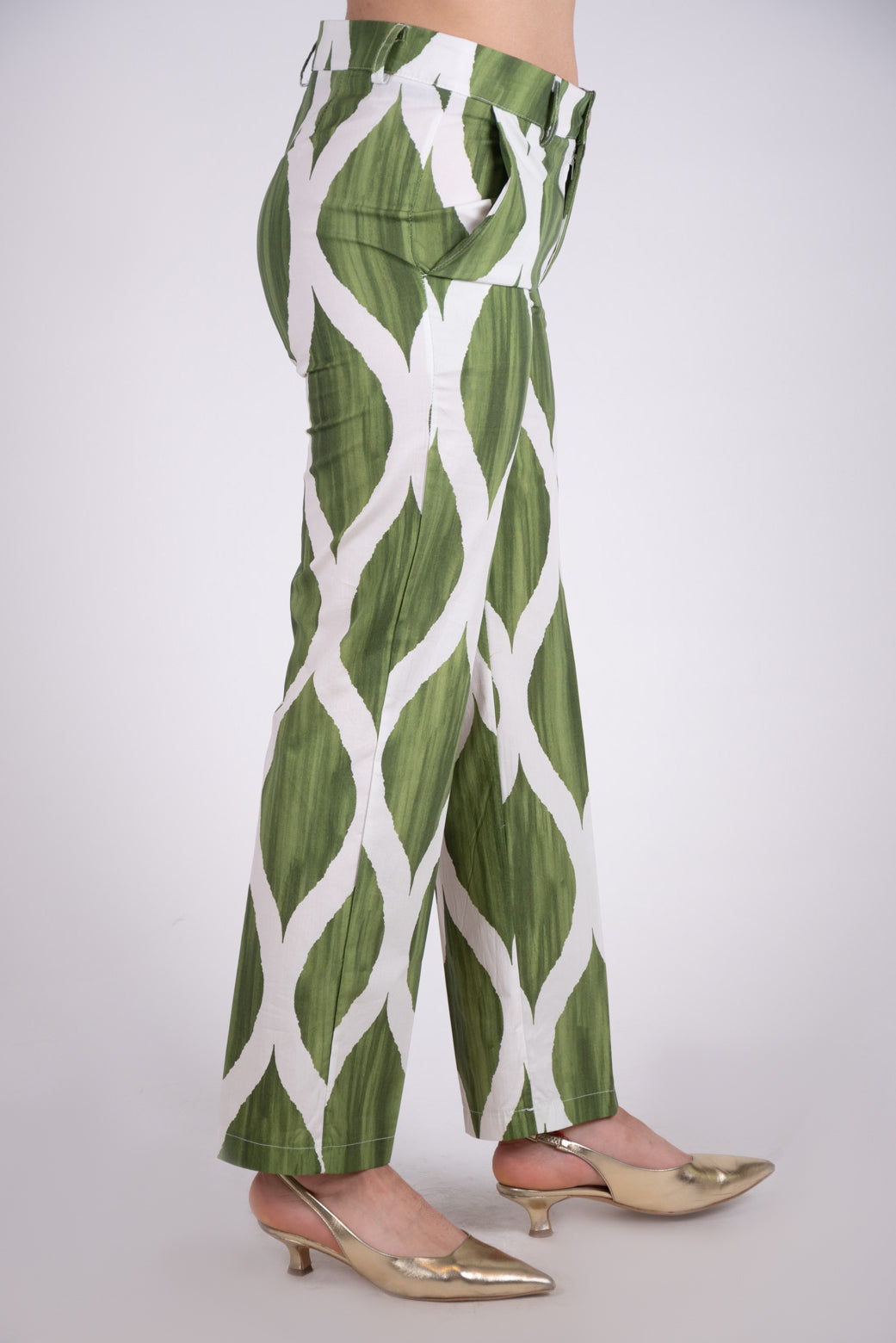 Le Streghe pantalone sigaretta fantasia P24DD227N 33 Le streghe