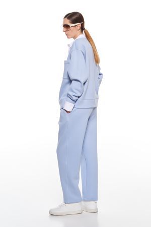 Lumina pantalone in felpa gamba larga L7993 01 LUMINA