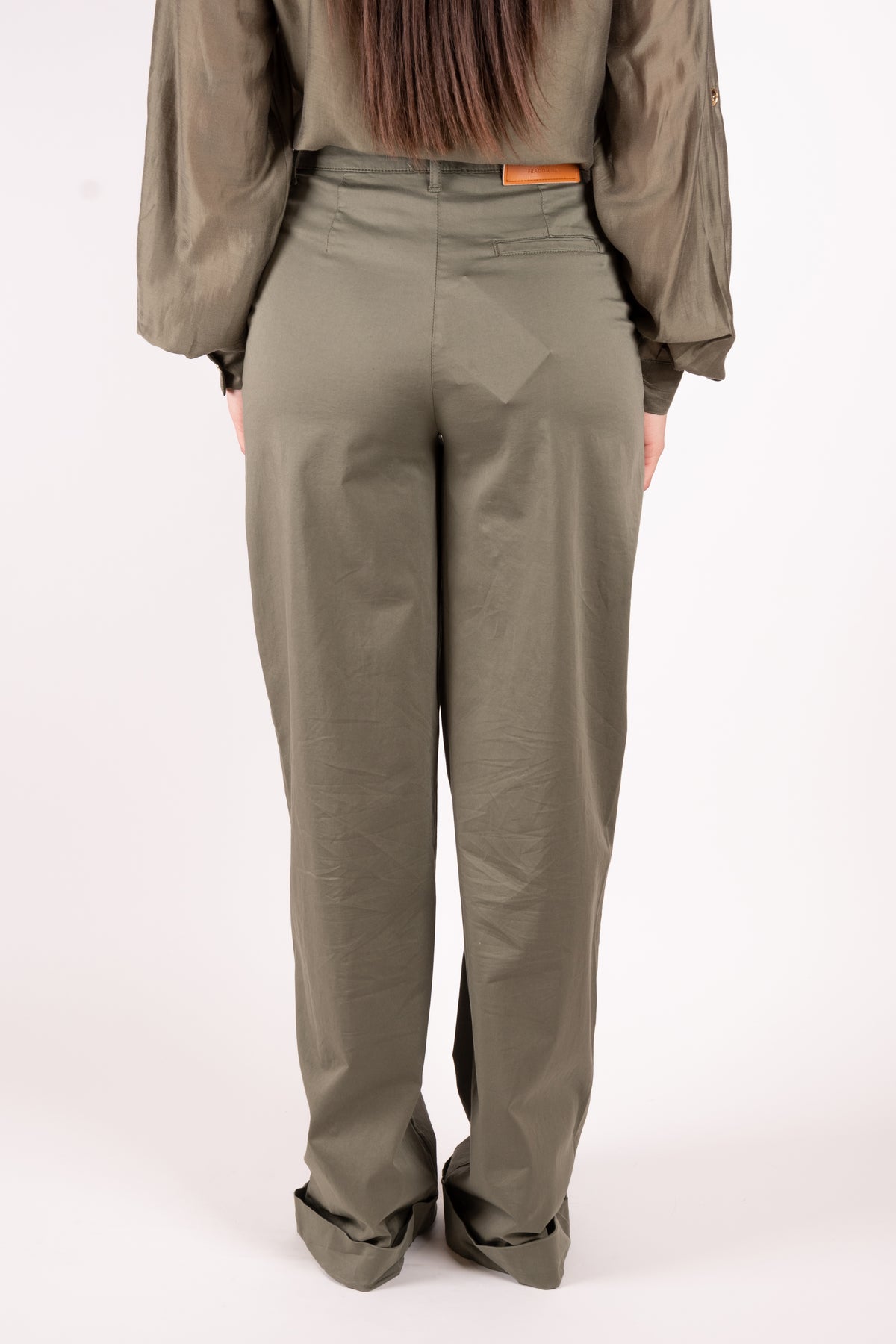 Fracomina pantalone a palazzo rasatello FS25SV3006W70201 206 Fracomina Main