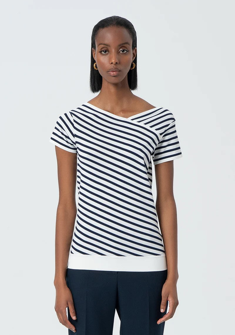 Fracomina Maglia filo rigata scollo FR25ST7032K416N8 957 Fracomina Preview