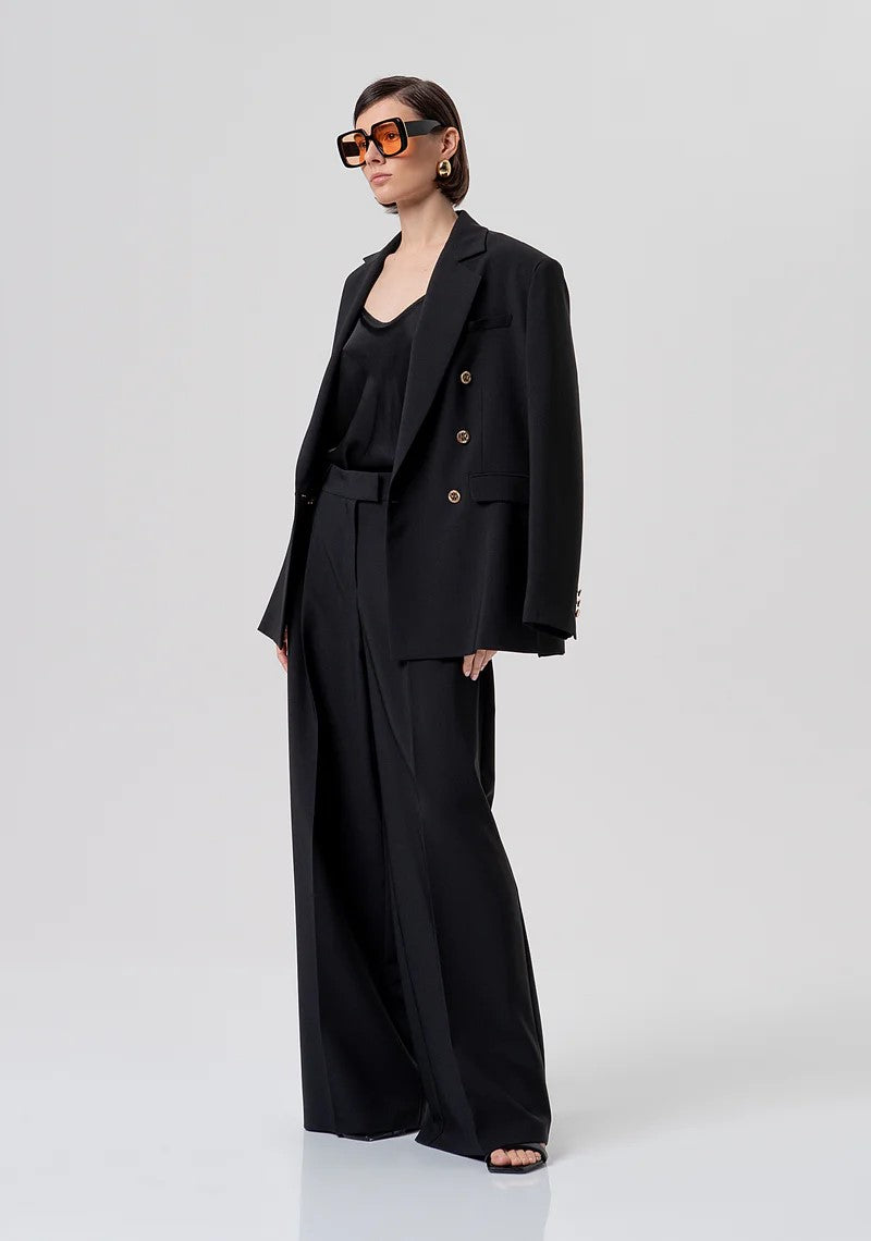 FRACOMINA PANTALONE PALAZZO CON PINCES FR26SV3001W42901 053 Fracomina Preview