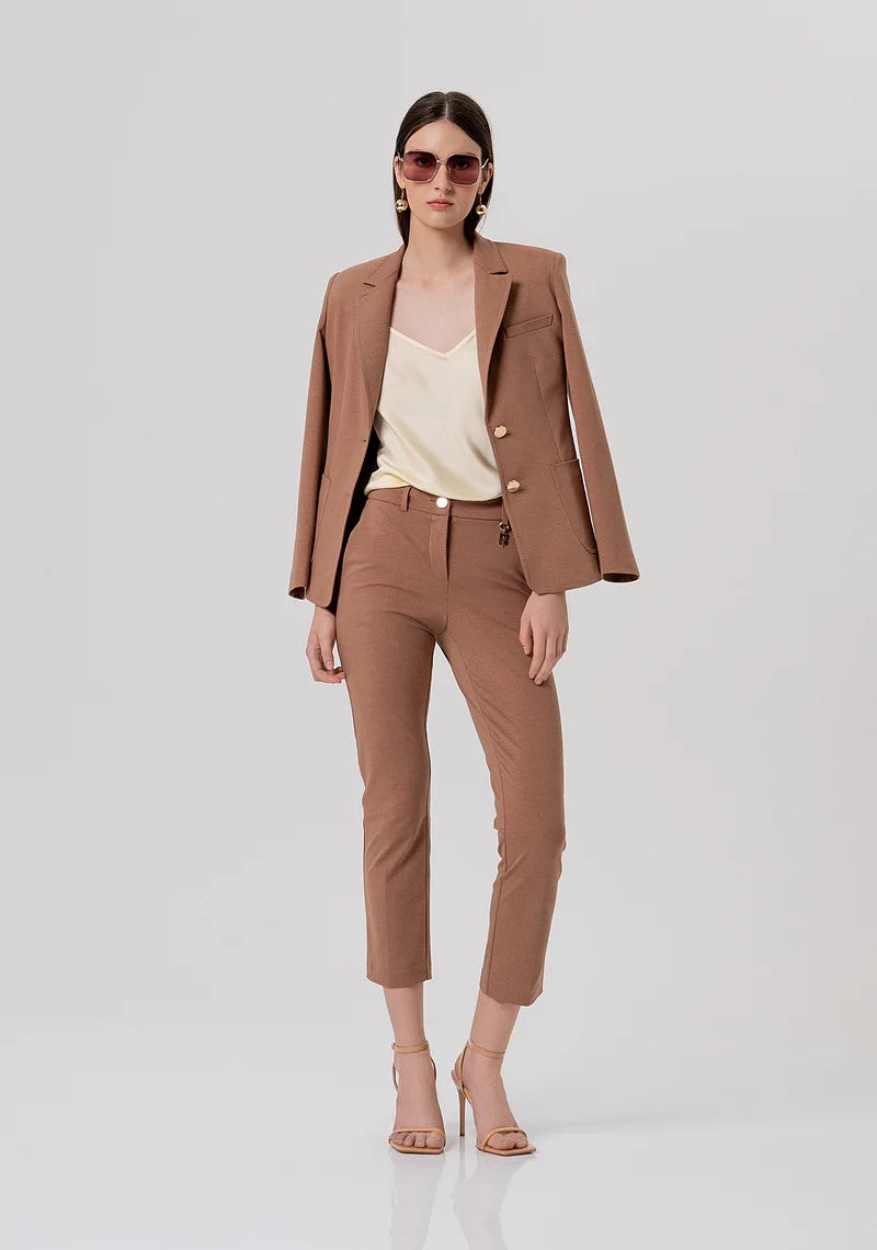 FRACOMINA PANTALONE PUNTO MILANO MODELLO CHINO ALLA CAVIGLIA FR26SV4003W51501 M07 Fracomina Preview