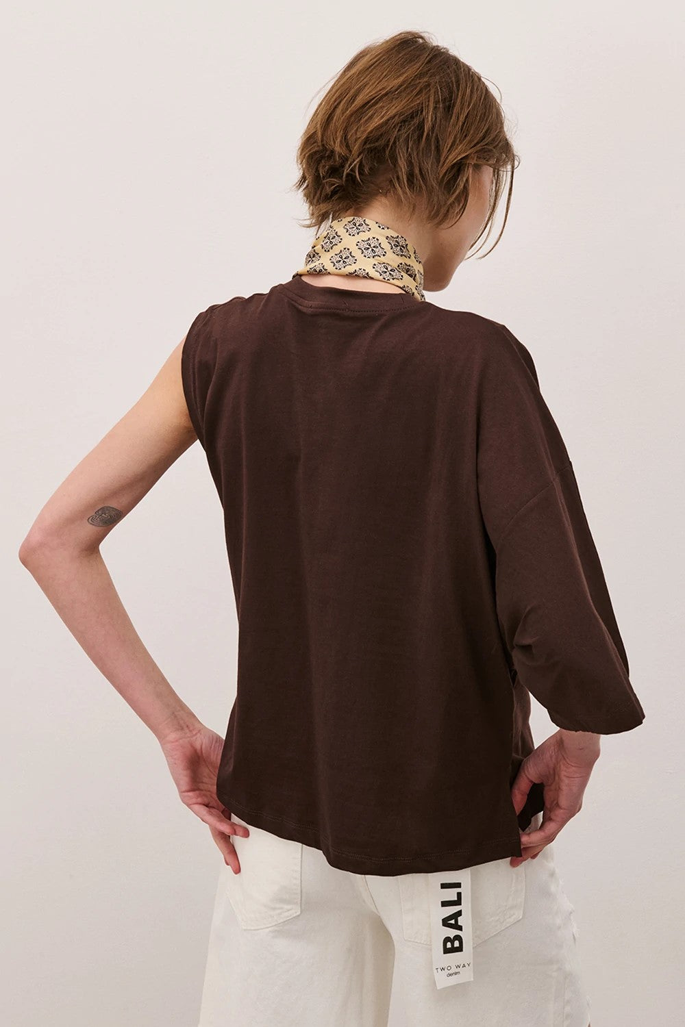 TWO WAY T-SHIRT IN COTONE MONOSPALLA TS26SGI42 01 TWO WAY