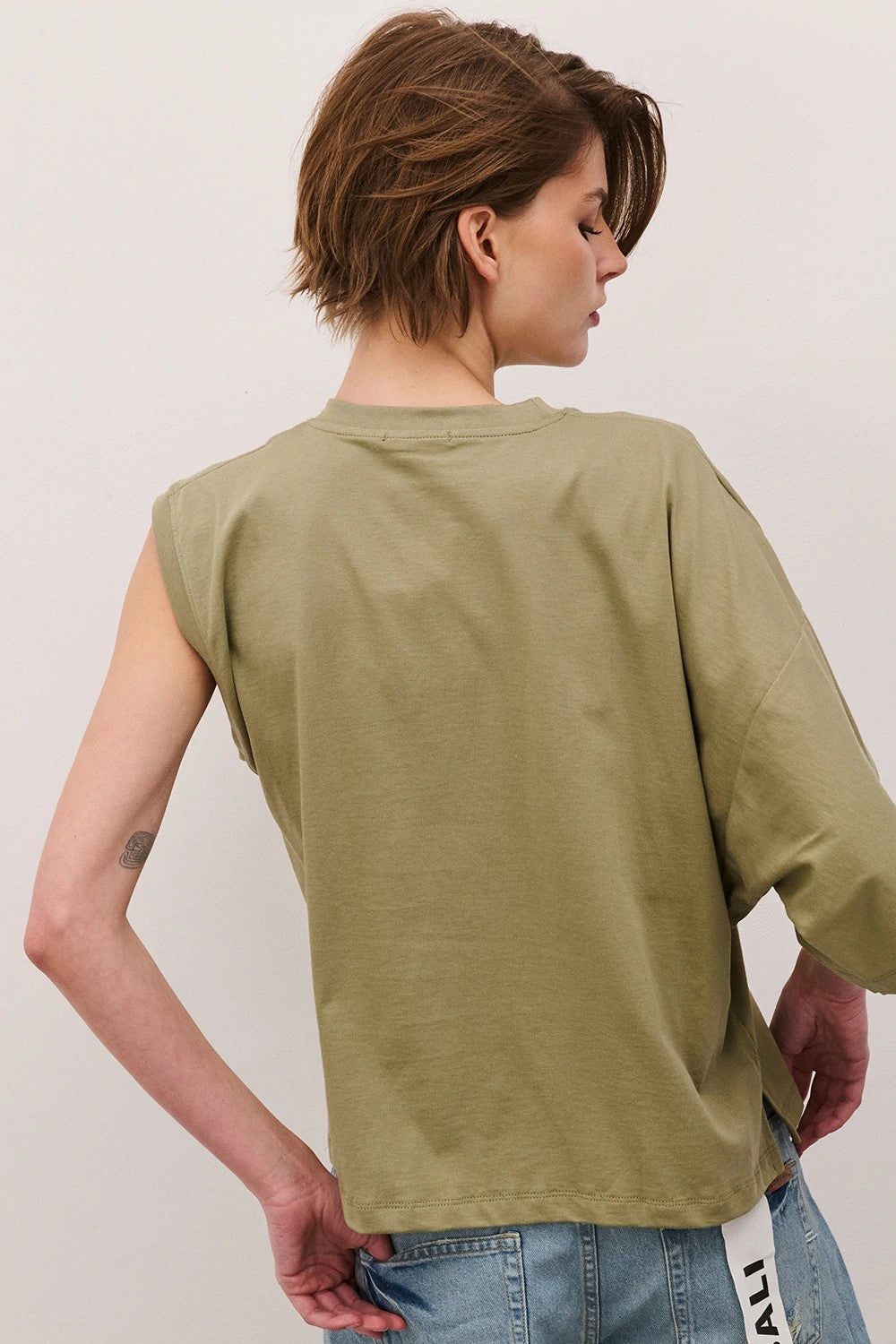 TWO WAY T-SHIRT IN COTONE MONOSPALLA TS26SGI42 02 TWO WAY
