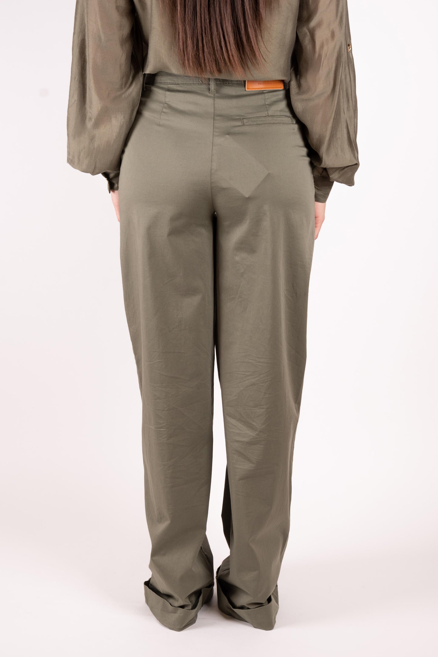 Fracomina pantalone a palazzo rasatello FS25SV3006W70201 206 Fracomina Main