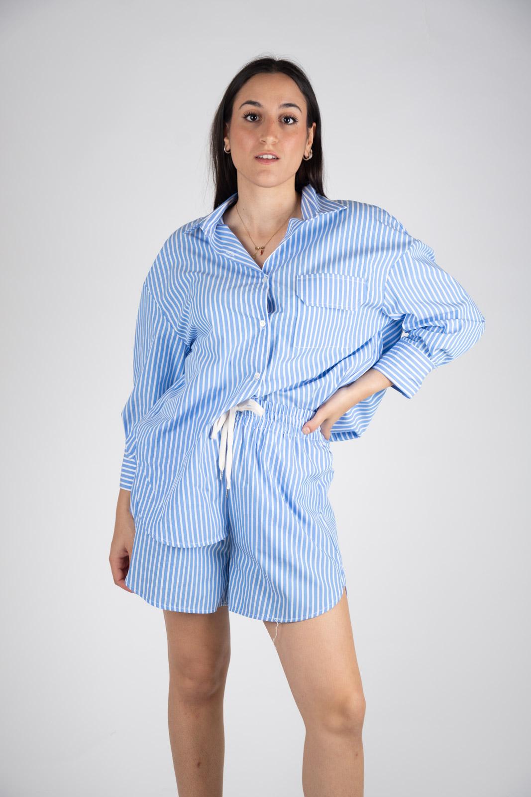 Vicolo, Camicia over rigata TB2750 01 Vicolo