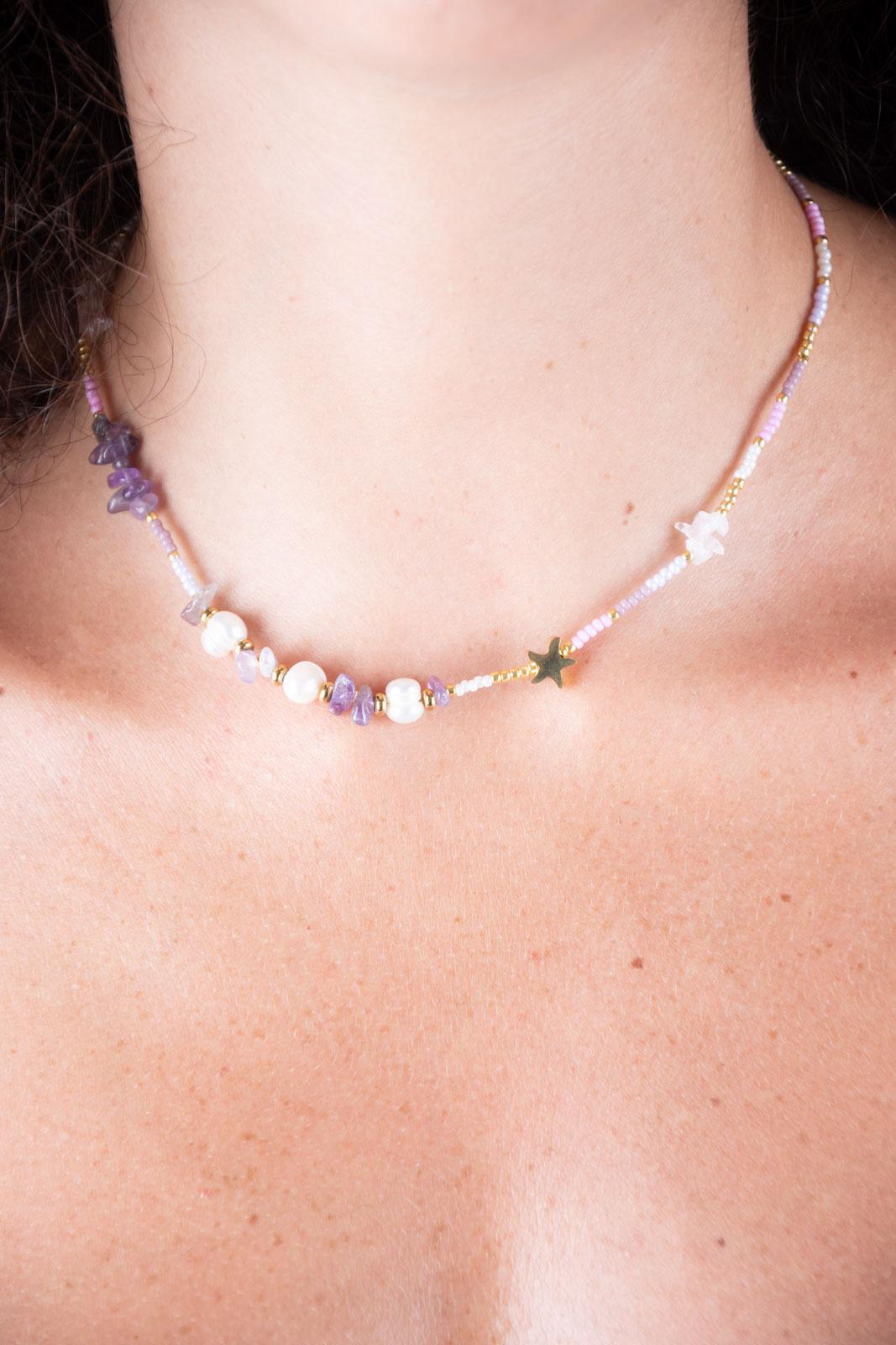 Chili collana multi perline con stella COLLANA 001 01 Chili