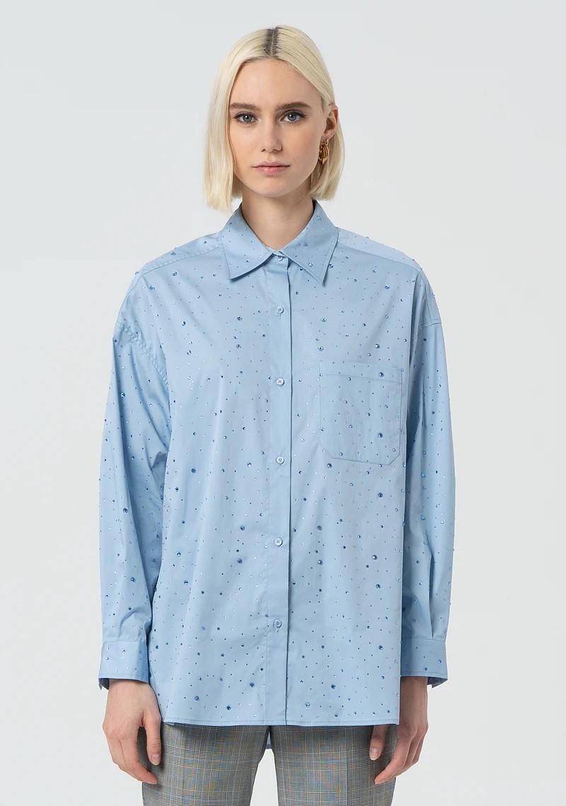 Fracomina Camicia over strass in tinta FR25ST6002W52001 252 Fracomina Preview
