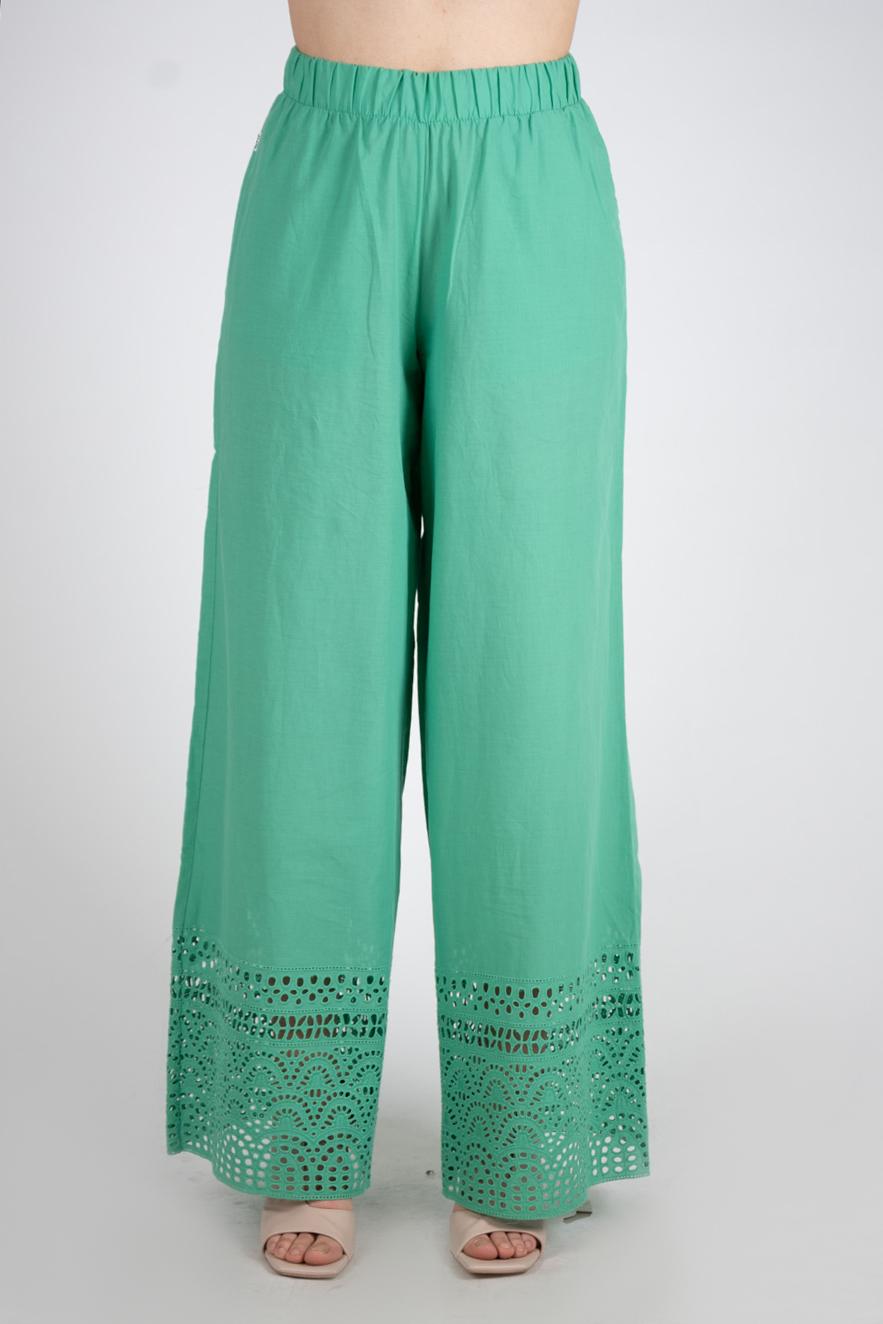 Ji Jil Pantalone palazzo pizzo San Gallo JPE24PA2360PP0085 0077 Ji Jil