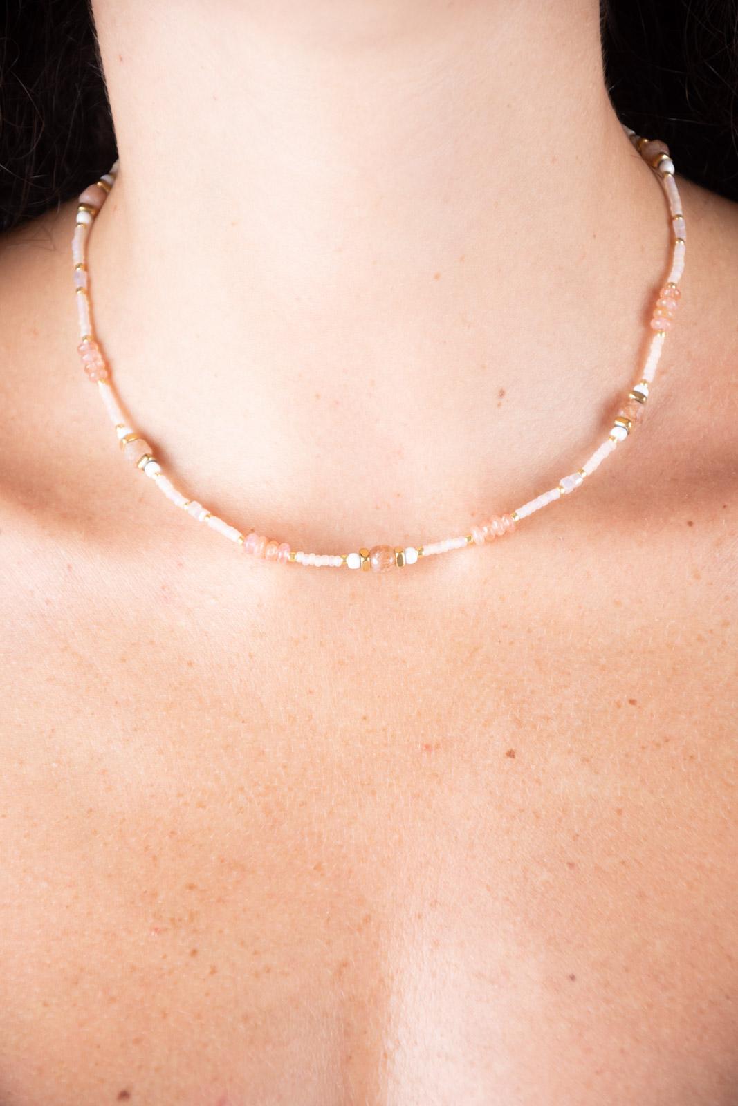 Chili collana perline pastello COLLANA 002 02 Chili