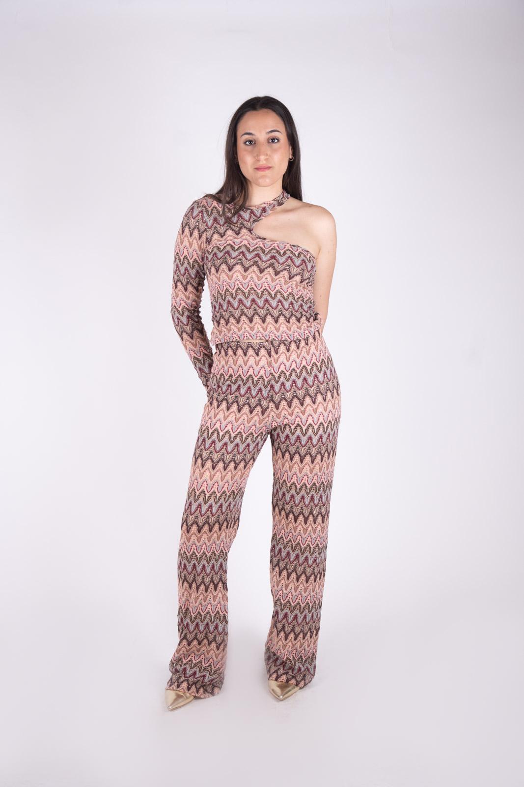 Haveone Pantaloni in mmaglia fantasia PMA-L079 01 Haveone