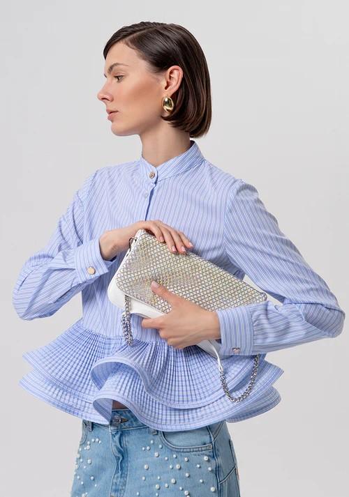 FRACOMINA BORSA CLUTCH CON CRISTALLI E TRACOLLA STACCABILE FA26SB6001P457J9 511 Fracomina Bags