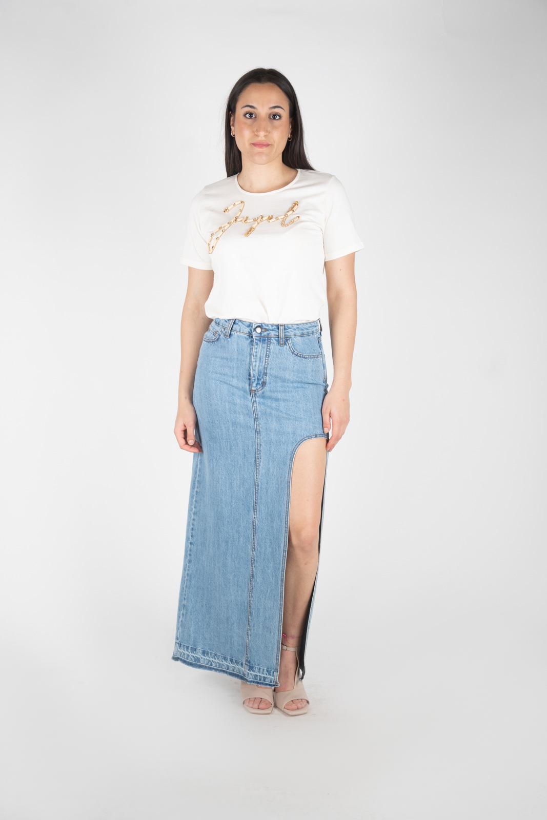 Ji Jil Gonna in denim spacco JPE24GJ1850XXXXXX 0061 Ji Jil