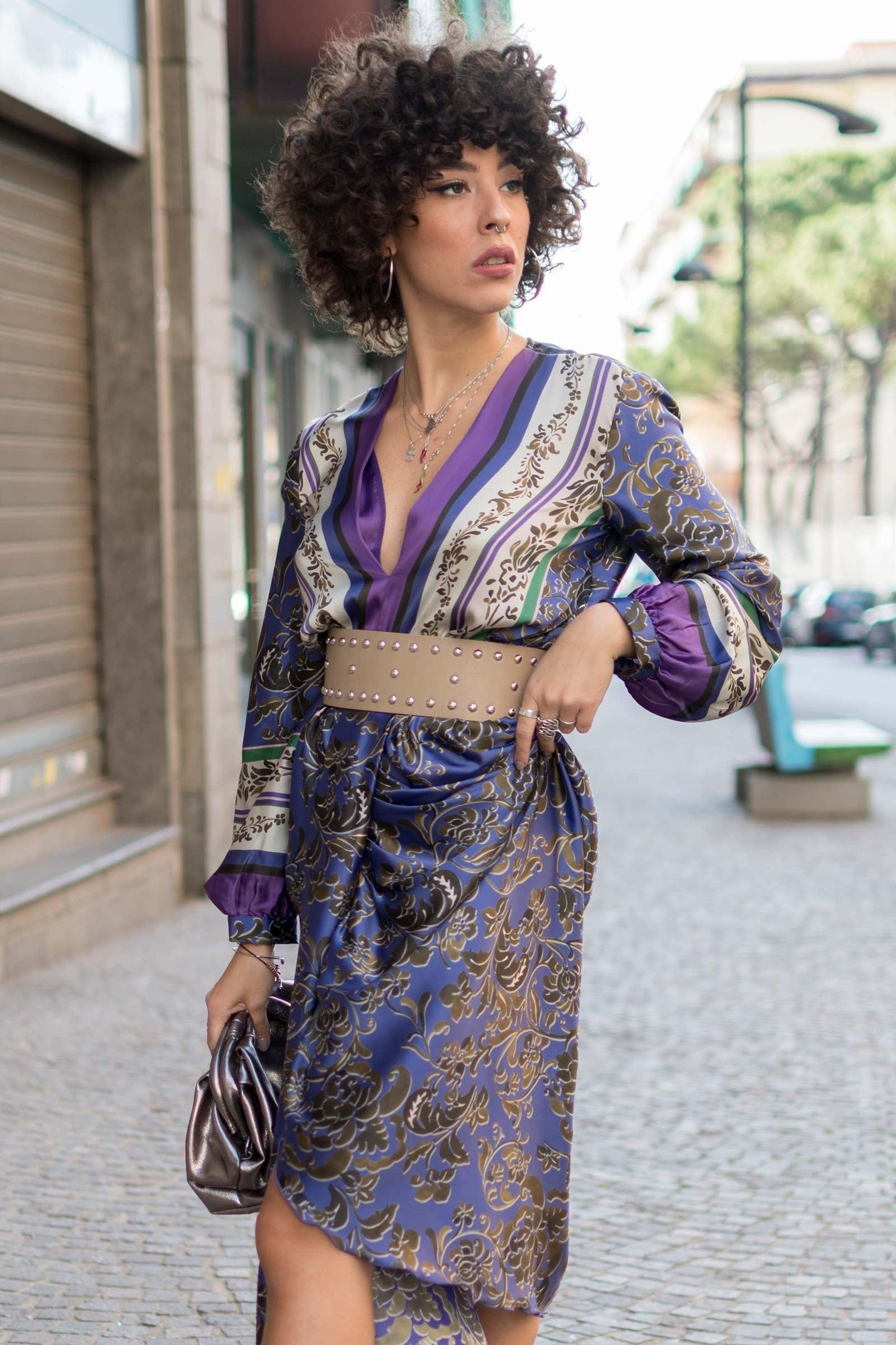 Vicolo cintura alta con borchie AW0012 01 Vicolo