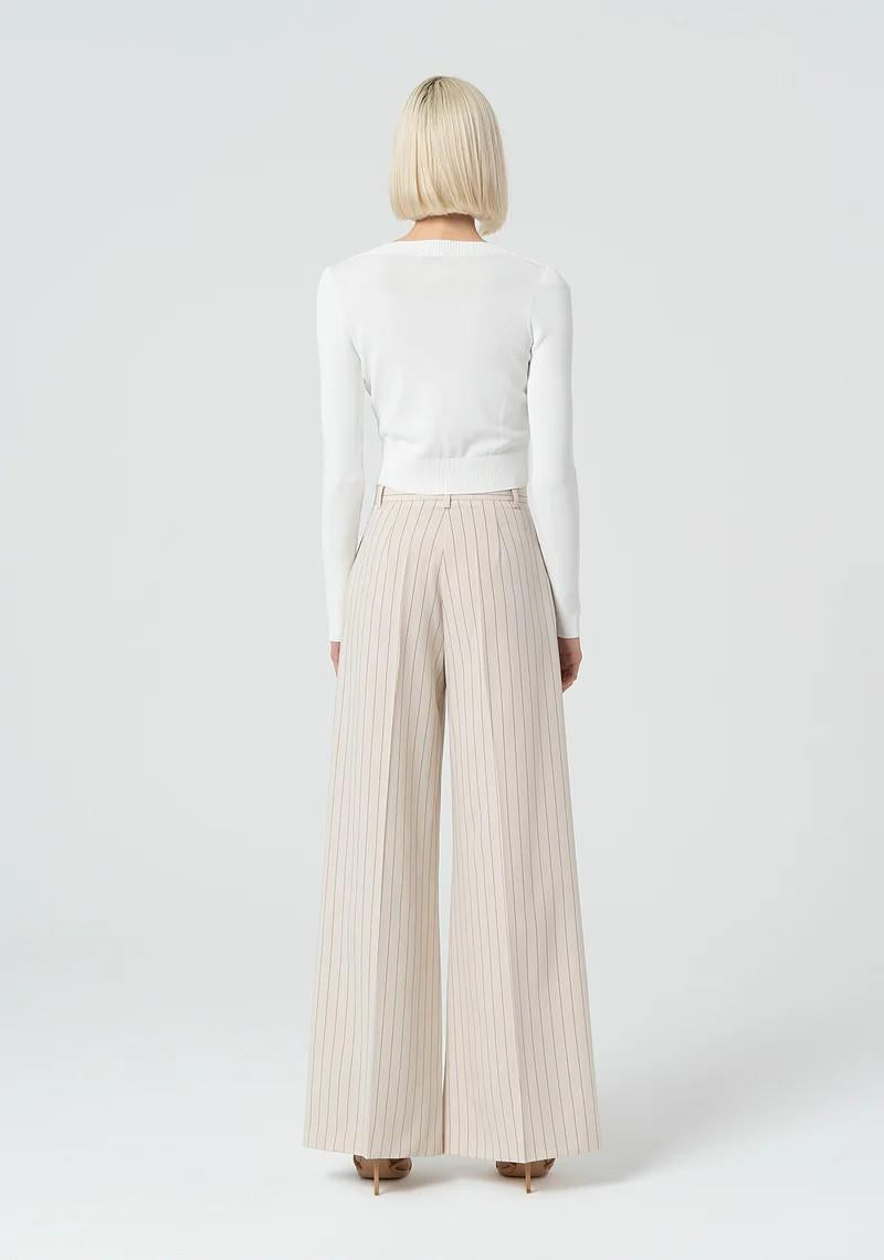 Fracomina Pantalone palazzo gessato FR25SV3002W761D4 108 Fracomina Preview