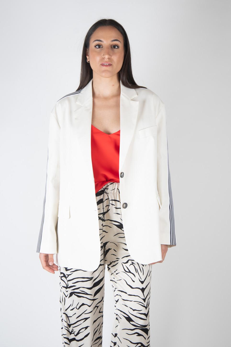 Vicolo Blazer oversize bande laterali TB1494 01 Vicolo