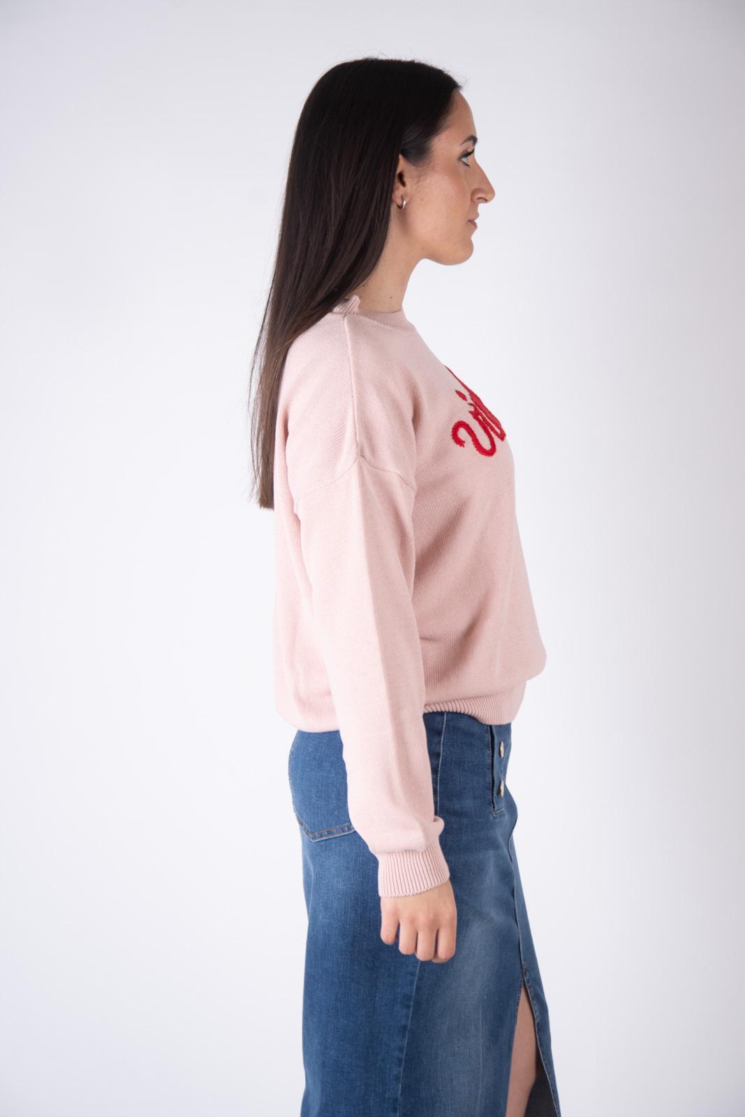 Vicolo maglia filo logo ricamato 77064B 01 Vicolo