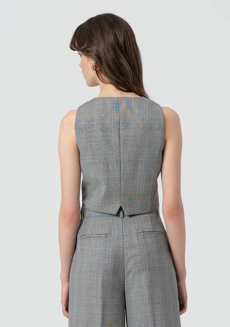 Fracomina Gilet Pricipe di galles FR25SJ5003W75995 210 Fracomina Preview