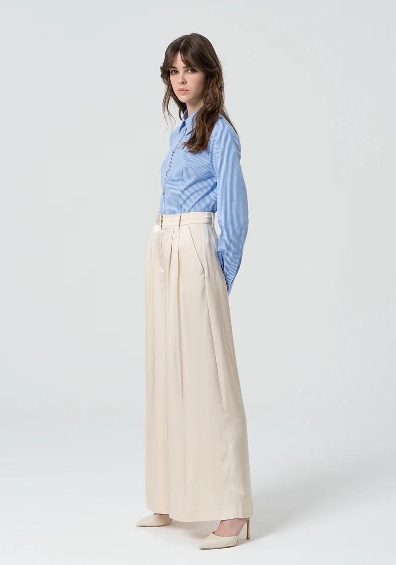 Fracomina Pantaloni a palazzo raso FR25SV3002W41101 251 Fracomina Preview