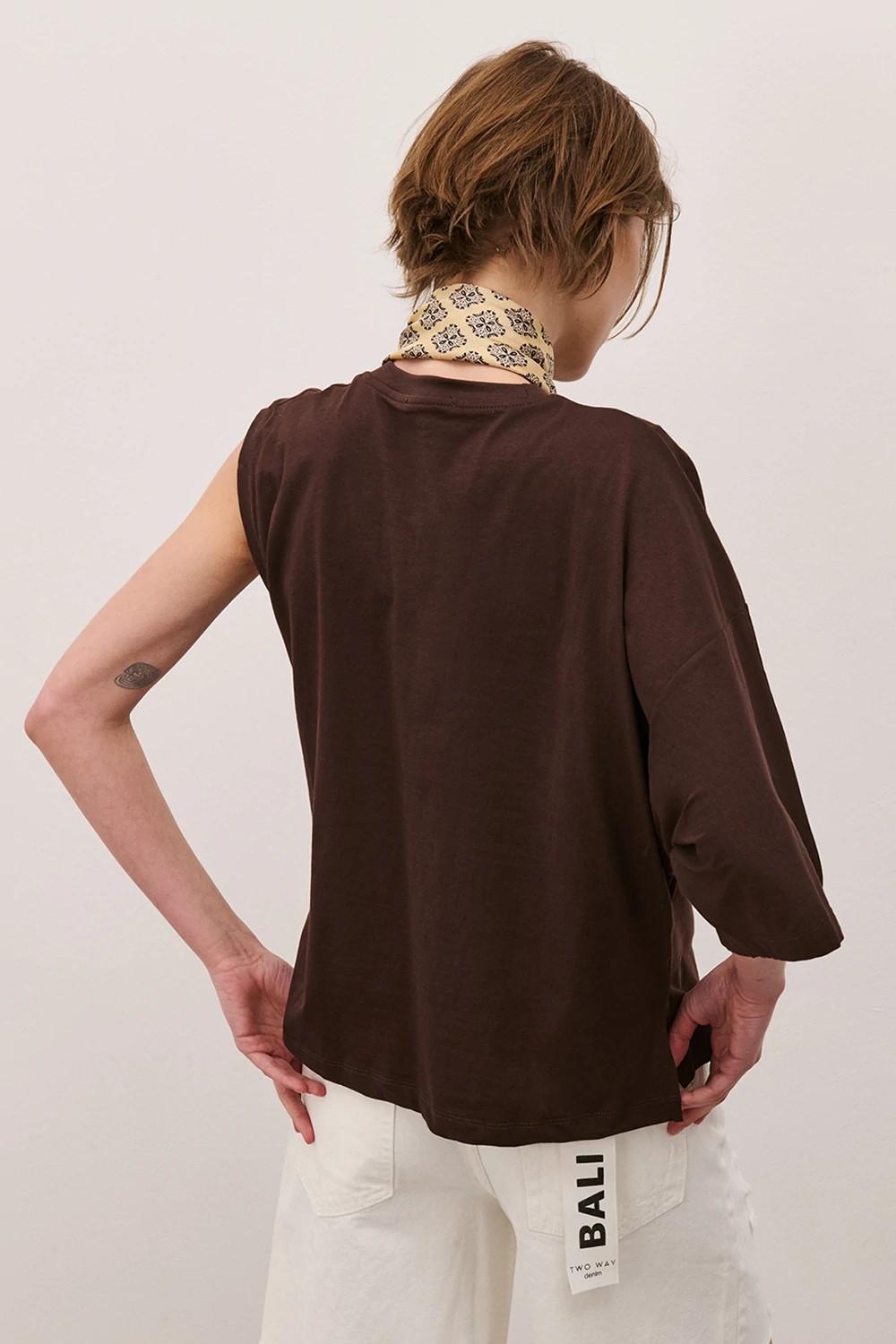 TWO WAY T-SHIRT IN COTONE MONOSPALLA TS26SGI42 01 TWO WAY