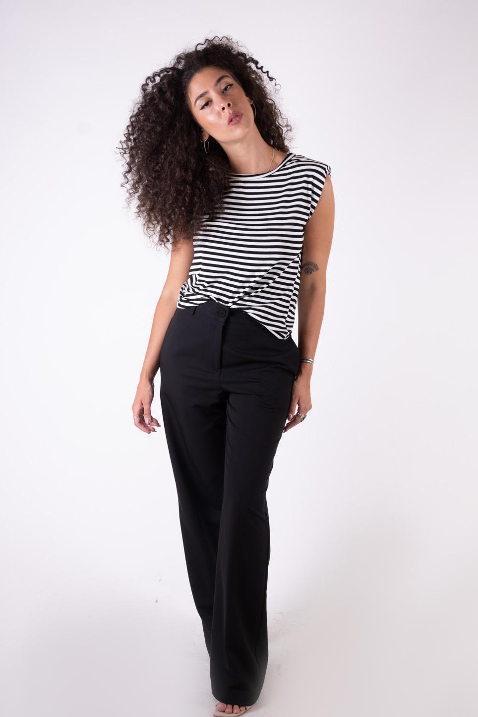 Le Streghe maglia rigata spalline P24BU433N 03 Le streghe