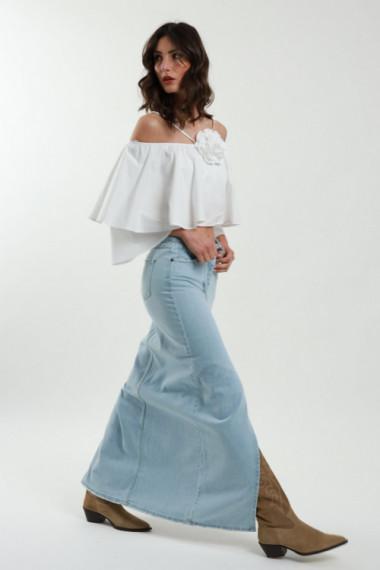 Susymix Top a fascia con volant 32381 01 Susy Mix