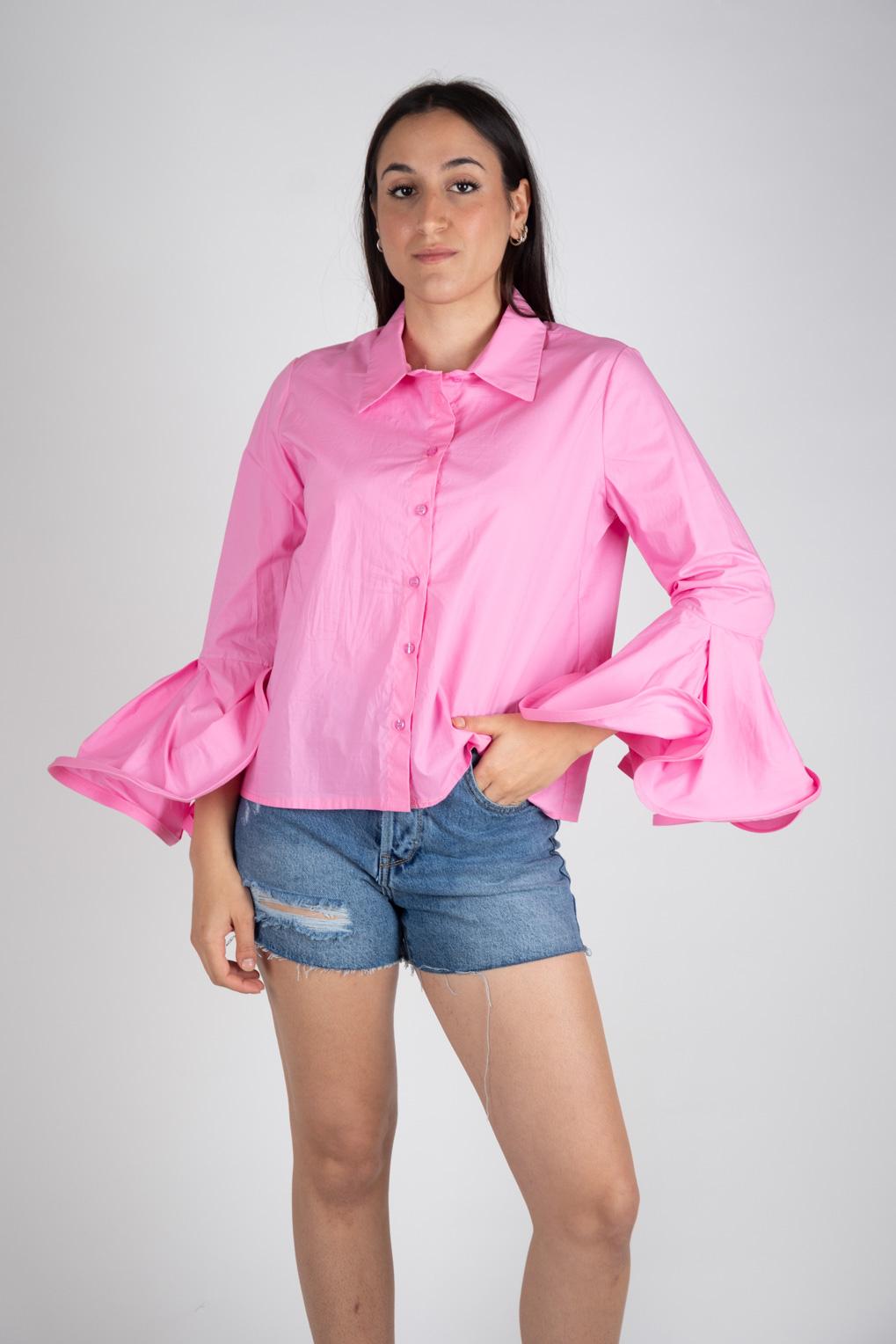 Lumina Camicia manica volant L8492 01 LUMINA