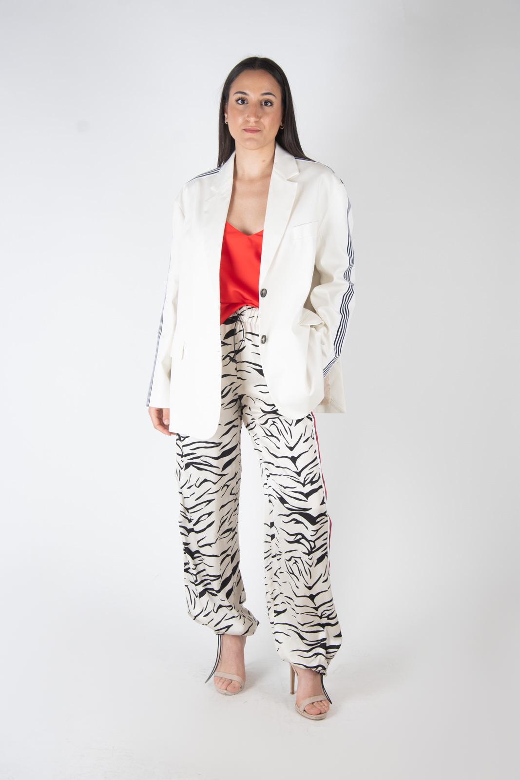 Vicolo Blazer oversize bande laterali TB1494 01 Vicolo