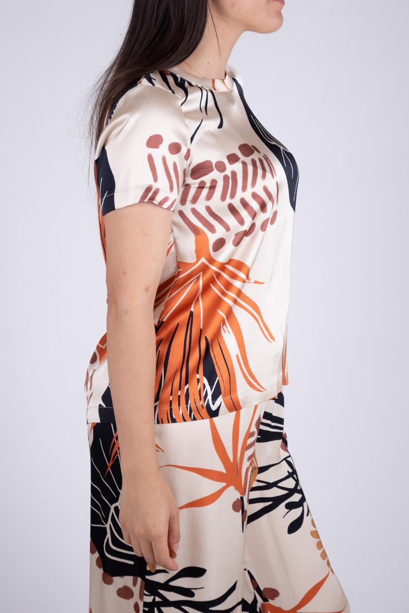Vicolo maglia in satin fantasia TB1638 01 Vicolo