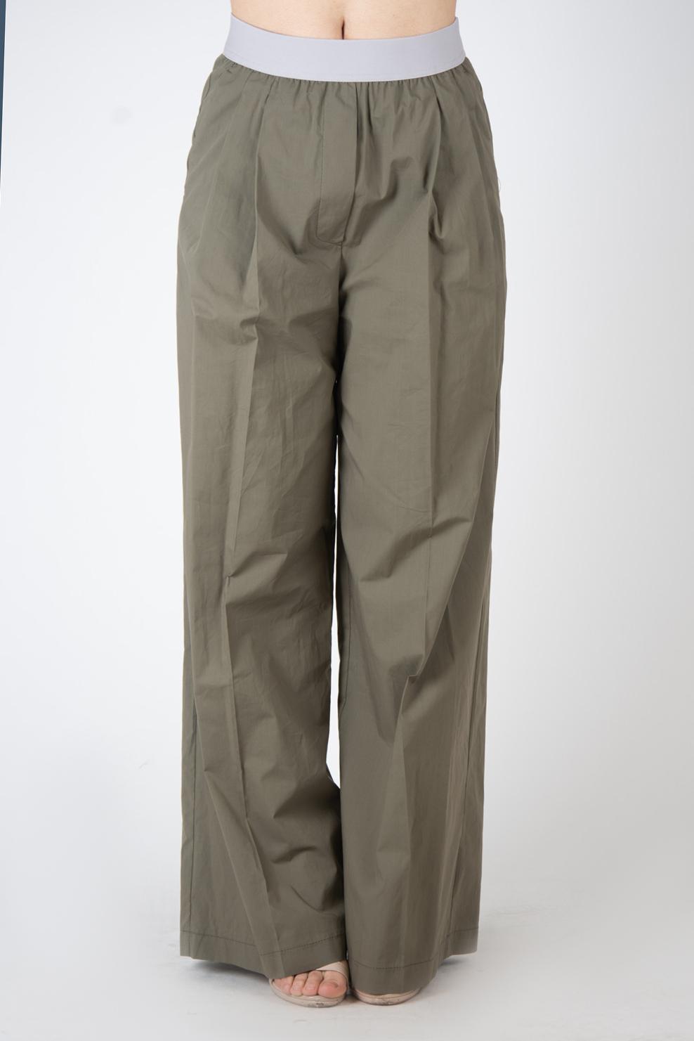 Vicolo Pantalone cotone con elastico TB2086 01 Vicolo