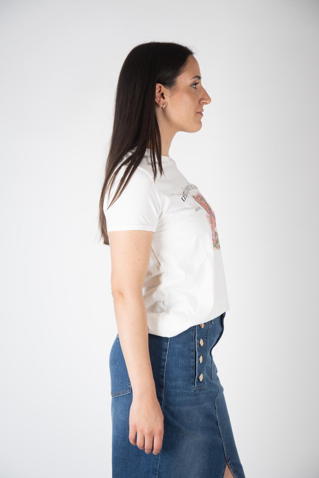 Vicolo T- Shirt orsetto floreale RB0646 01 Vicolo
