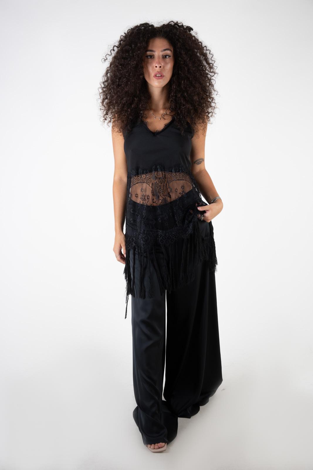 Susy Mix èlite Canotta lunga con pizzo 24084 01 Susy Mix èlite