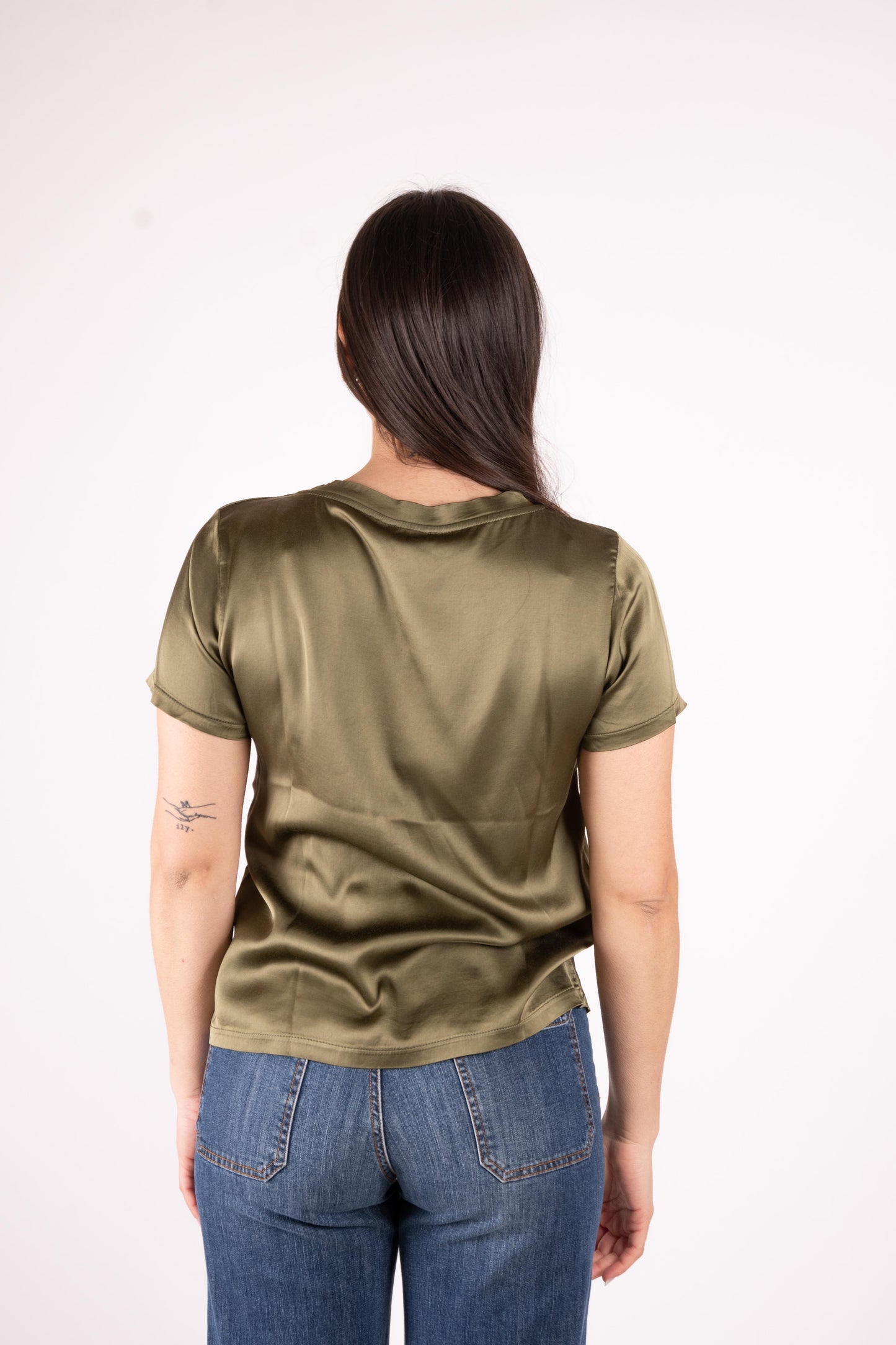 Susy Mix T-Shirt basic in raso FA705BU 01 Susy Mix