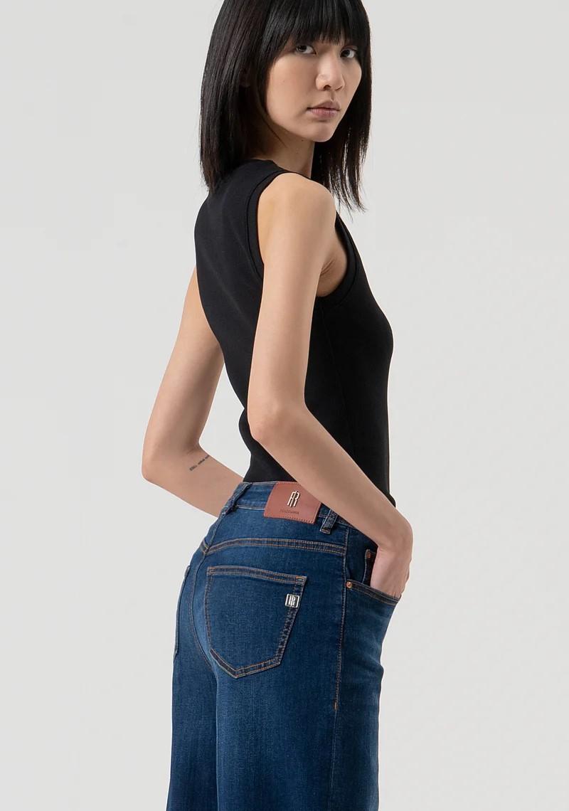 Fracomina Jeans Flare denim scuro FP25WV3015D46002 987 Fracomina Jeans