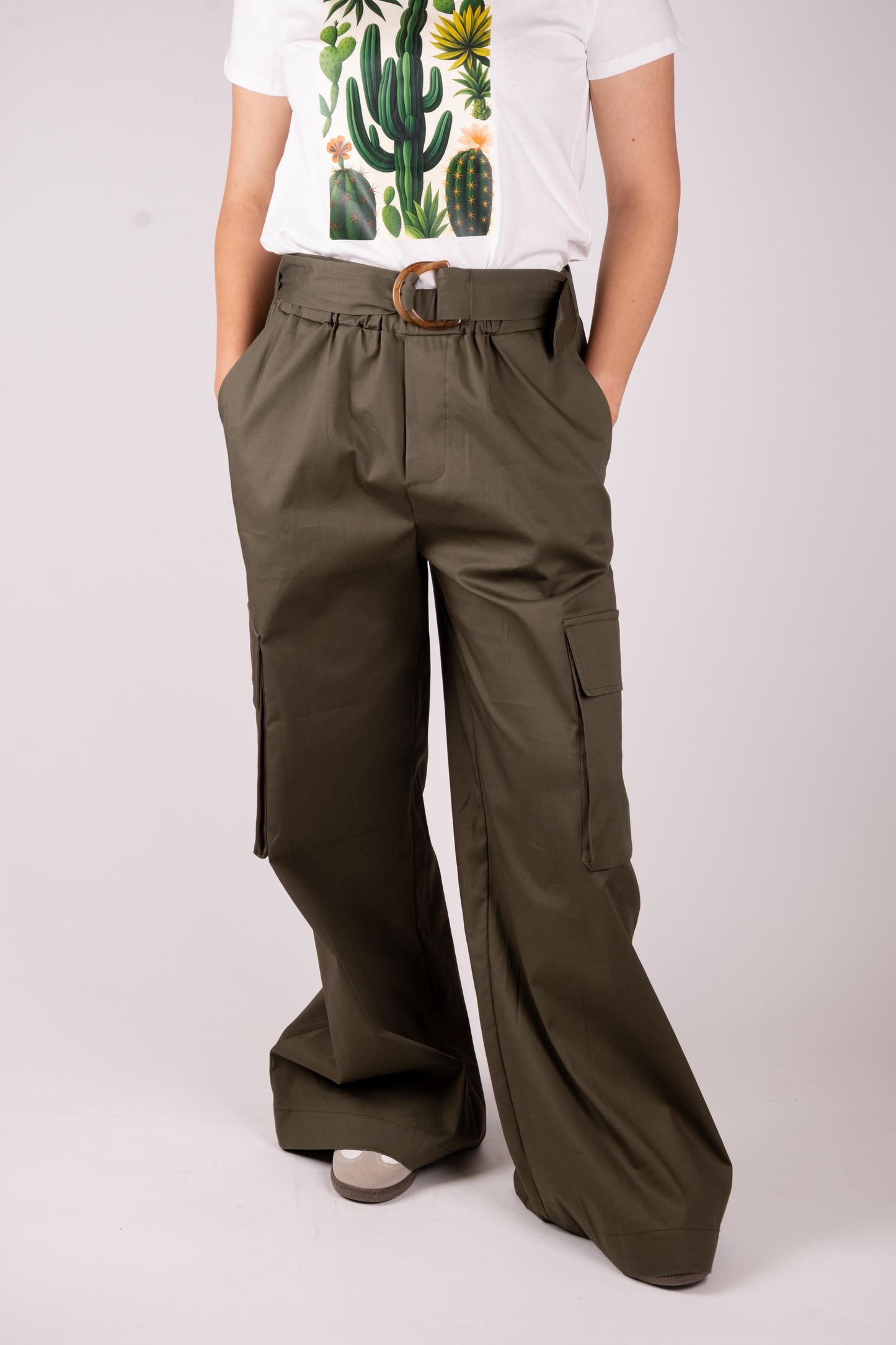 Lumina pantalone cargo in cotone LD2986 01 LUMINA