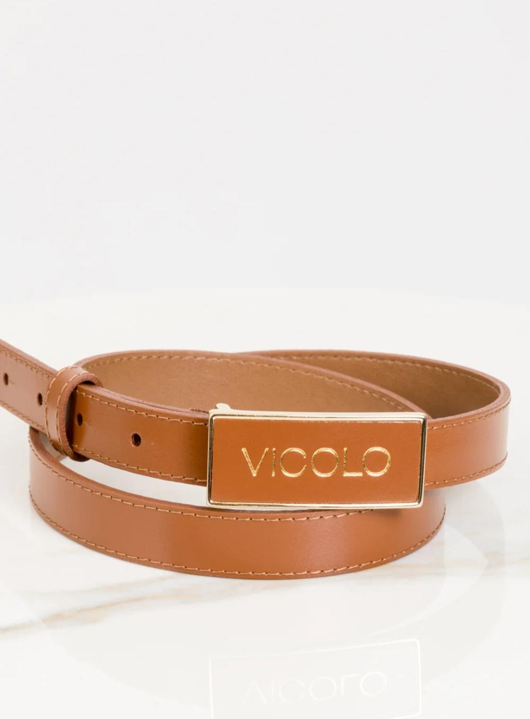 Vicolo Cintura fibbia pelle logo AB0036 03 Vicolo
