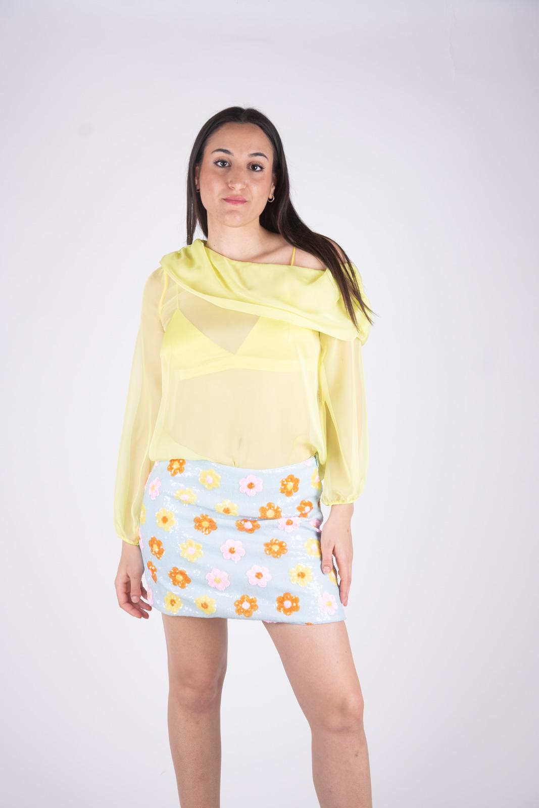 Ji Jil Gonna mini paillettes fiori JPE24GO0650TE0194 1290 Ji Jil