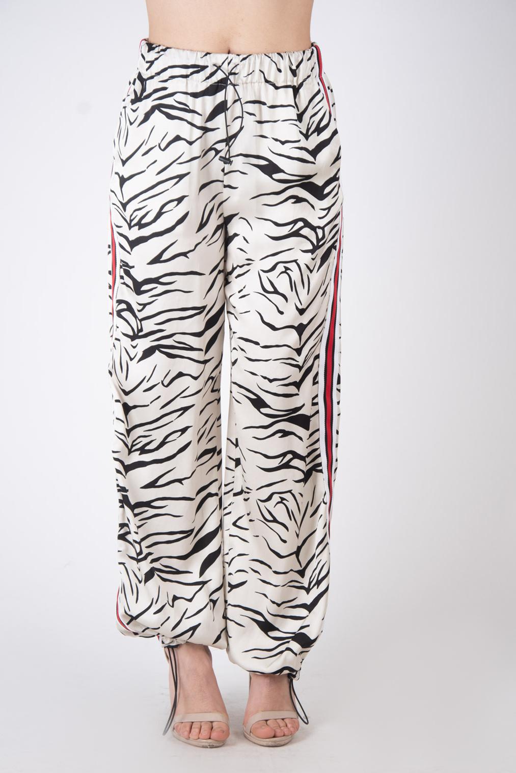 Vicolo Pantalone zebra bande laterali TB1640 01 Vicolo