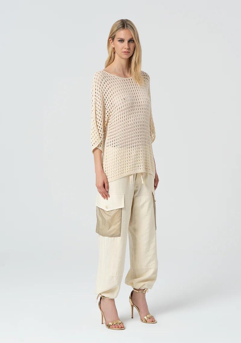 Fracomina Pantalone cargo con coulisse FJ25SVC001W42601 B59 Fracomina Easy chic