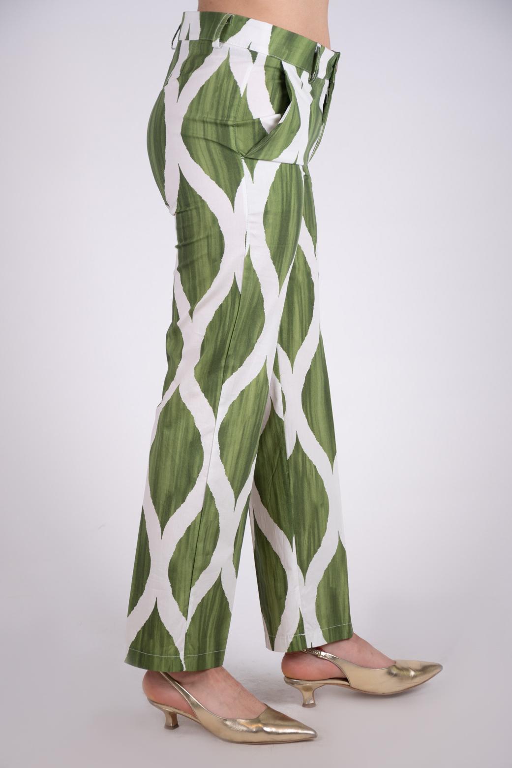 Le Streghe pantalone sigaretta fantasia P24DD227N 33 Le streghe
