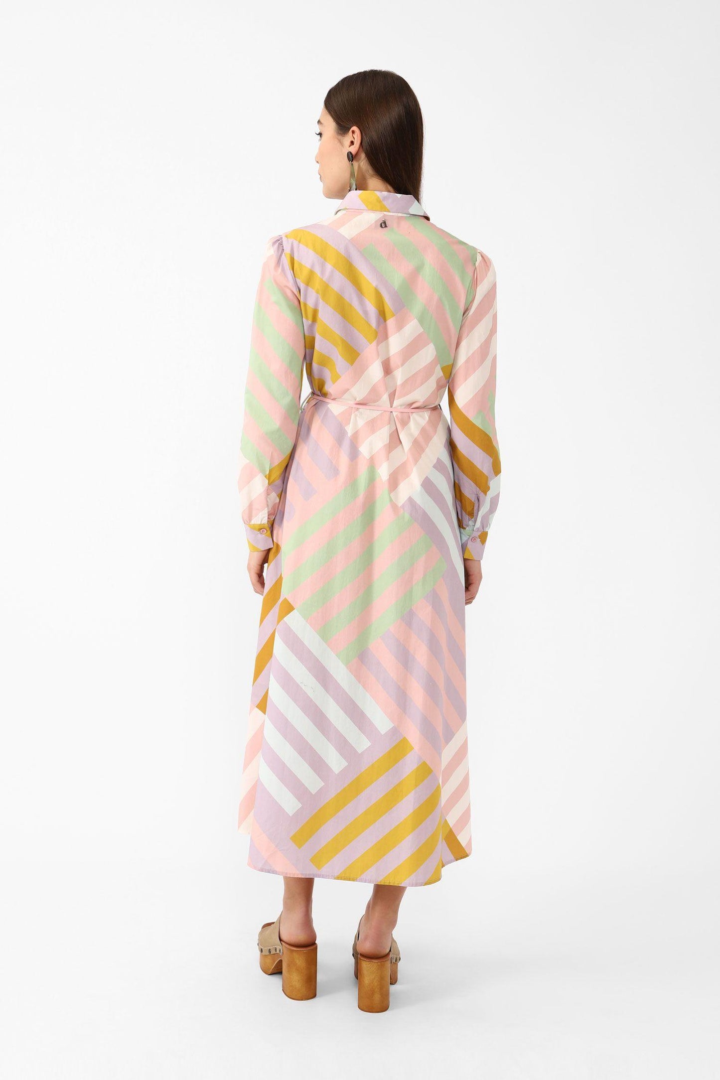 Dixie Abito cotone righe irregolari AIPRJCFA 01 Dixie