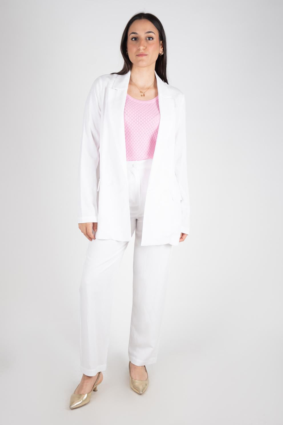 Fracomina Pantalone vita alta FJ24SV4001W62201 278 Fracomina Easy chic