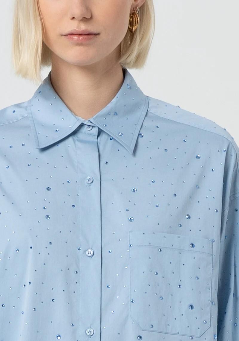 Fracomina Camicia over strass in tinta FR25ST6002W52001 252 Fracomina Preview