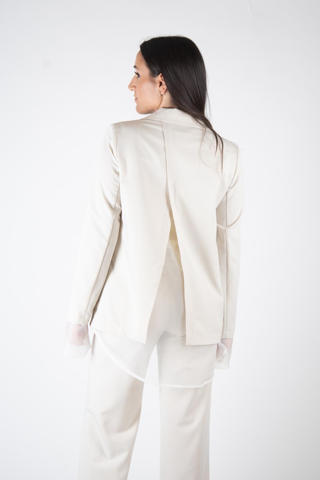 Susy Mix Blazer oversize mix tessuto EL2405 01 Susy Mix èlite